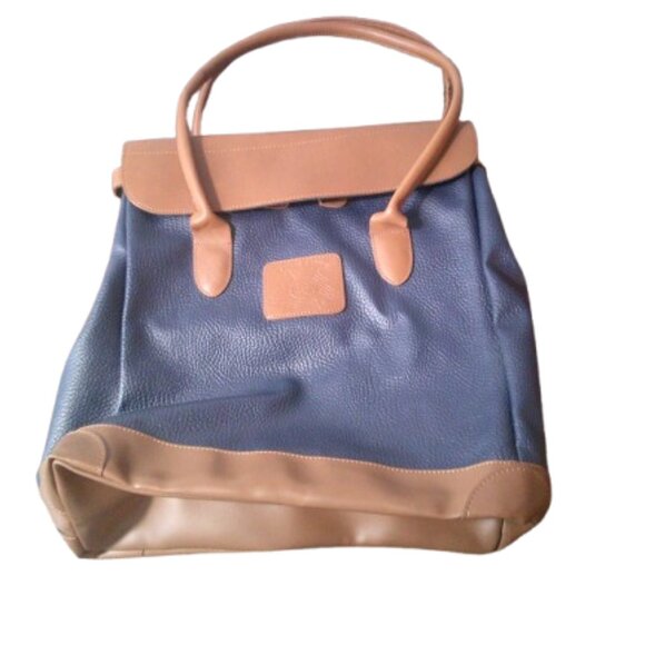 Vintage 80’s Lewis & Hyde Large Carry On Tote Bag (16"x13") - Picture 2 of 6